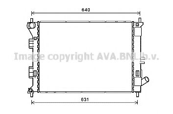 Радиатор, охлаждение двигателя AVA QUALITY COOLING HY2335