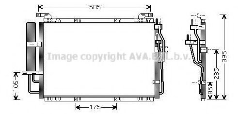 Радиатор кондиционера AVA QUALITY COOLING HY5091D