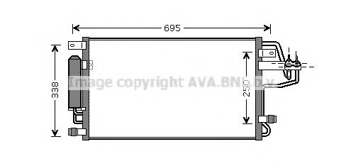 Радиатор кондиционера AVA QUALITY COOLING HY5156D