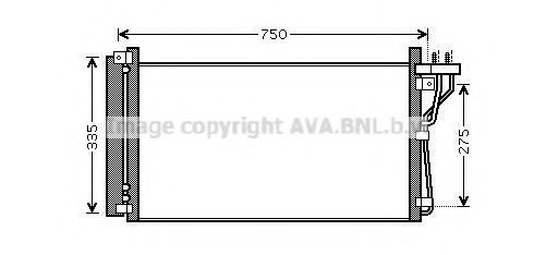Радиатор кондиционера AVA QUALITY COOLING HY5184D
