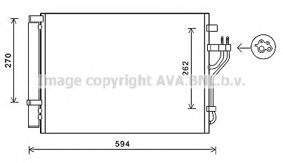 Радиатор кондиционера AVA QUALITY COOLING HY5280D