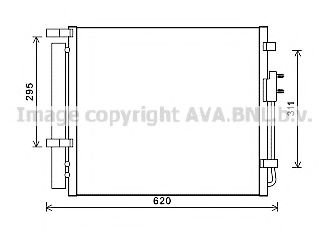 Радиатор кондиционера AVA QUALITY COOLING HY5343D