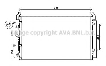 Радиатор кондиционера AVA QUALITY COOLING HY5360D