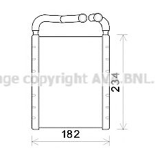 Радиатор отопителя AVA QUALITY COOLING HY6356
