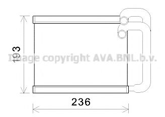 Радиатор отопителя AVA QUALITY COOLING HY6391