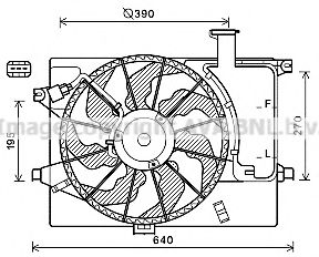 Вентилятор охлаждения AVA QUALITY COOLING HY7567