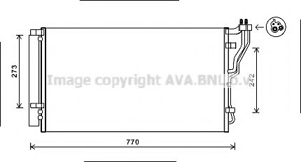 Радиатор кондиционера AVA QUALITY COOLING HYA5246D