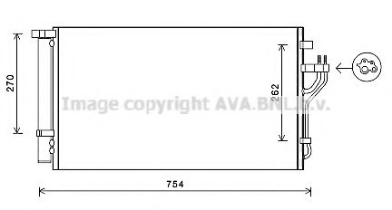 Радиатор кондиционера AVA QUALITY COOLING HYA5279D
