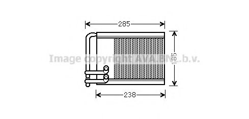 Радиатор отопителя AVA QUALITY COOLING HYA6317