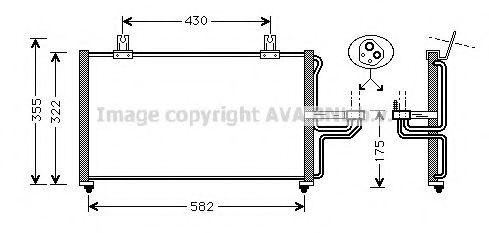 Радіатор кондиціонера AVA QUALITY COOLING KA5005
