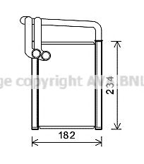 Радиатор отопителя AVA QUALITY COOLING KAA6259
