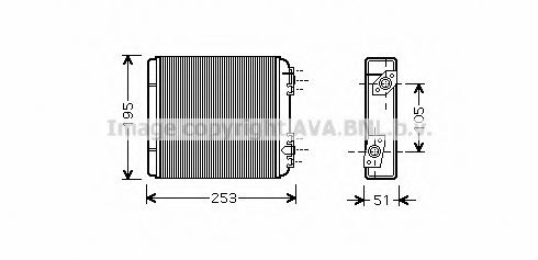 Радиатор отопителя AVA QUALITY COOLING LA6020