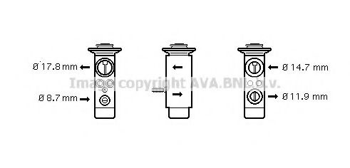 Расширительный клапан, кондиционер AVA QUALITY COOLING MS1093