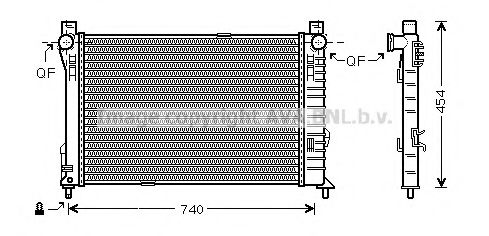 Радиатор, охлаждение двигателя AVA QUALITY COOLING MS2338