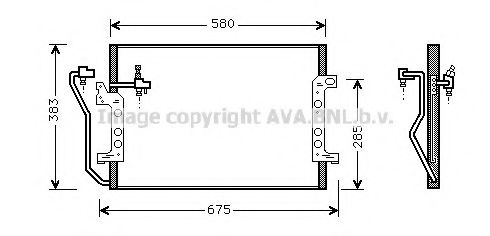 Радиатор кондиционера AVA QUALITY COOLING MS5289