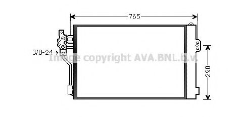 Радиатор кондиционера AVA QUALITY COOLING MS5484
