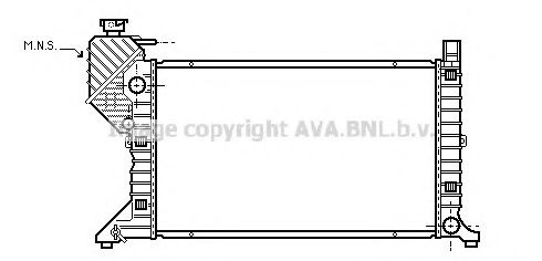 Радиатор, охлаждение двигателя AVA QUALITY COOLING MSA2300