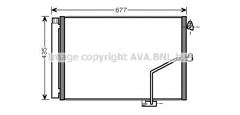 Радиатор кондиционера AVA QUALITY COOLING MSA5450