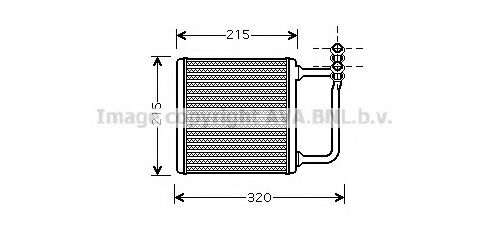 Радиатор отопителя AVA QUALITY COOLING MSA6451