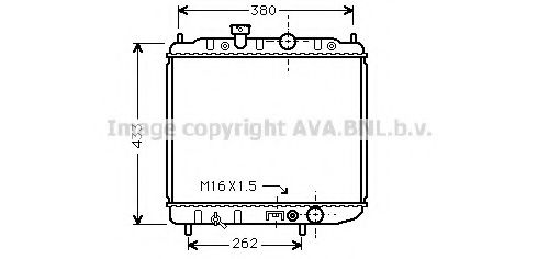 Радиатор, охлаждение двигателя AVA QUALITY COOLING MT2036