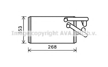 Радиатор отопителя AVA QUALITY COOLING MT6259