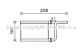 Радиатор отопителя AVA QUALITY COOLING MTA6254