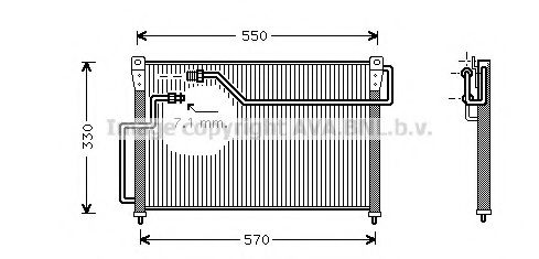 Радіатор кондиціонера AVA QUALITY COOLING MZ5107