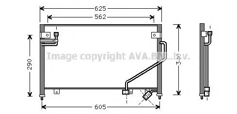 Радиатор кондиционера AVA QUALITY COOLING MZ5120