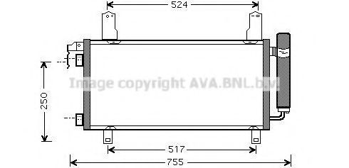 Радиатор кондиционера AVA QUALITY COOLING MZ5157D