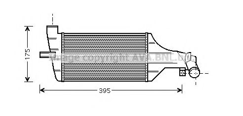 Интеркулер AVA QUALITY COOLING OL4374