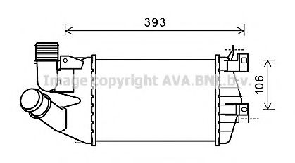 Интеркулер AVA QUALITY COOLING OL4584