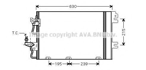 Радиатор кондиционера AVA QUALITY COOLING OL5366D