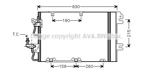 Радиатор кондиционера AVA QUALITY COOLING OL5367