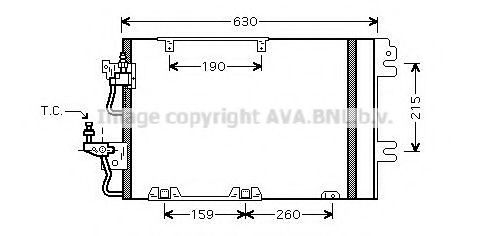 Радиатор кондиционера AVA QUALITY COOLING OL5367D