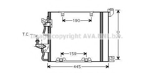 Радиатор кондиционера AVA QUALITY COOLING OL5368D