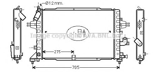 Радиатор, охлаждение двигателя AVA QUALITY COOLING OLA2383