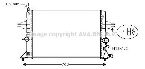 Радиатор, охлаждение двигателя AVA QUALITY COOLING OLA2440
