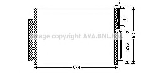 Радиатор кондиционера AVA QUALITY COOLING OLA5436D