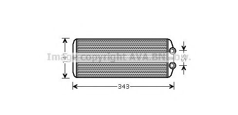 Радиатор отопителя AVA QUALITY COOLING PE6311