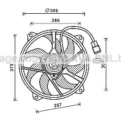 Вентилятор охлаждения AVA QUALITY COOLING PE7556