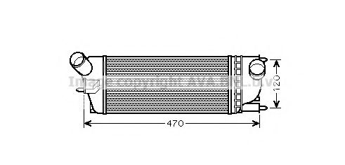 Интеркулер AVA QUALITY COOLING PEA4336