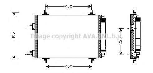Радиатор кондиционера AVA QUALITY COOLING PEA5209