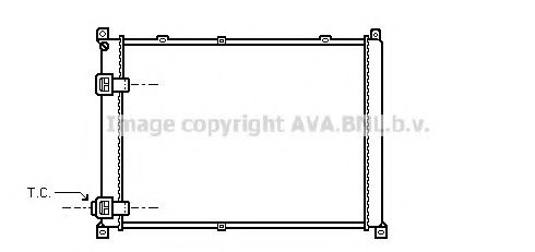 Радиатор, охлаждение двигателя AVA QUALITY COOLING RT2140
