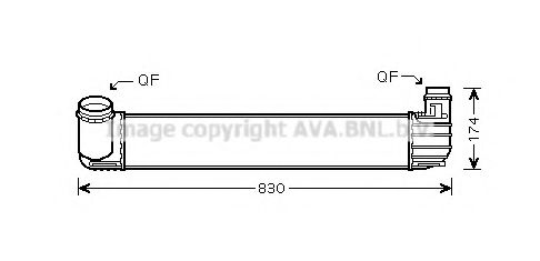 Интеркулер AVA QUALITY COOLING RT4413