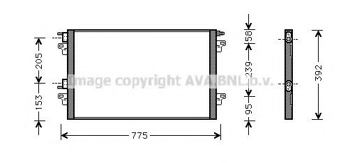 Радиатор кондиционера AVA QUALITY COOLING RT5280