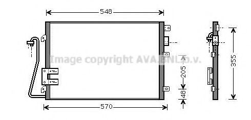 Радиатор кондиционера AVA QUALITY COOLING RT5376D