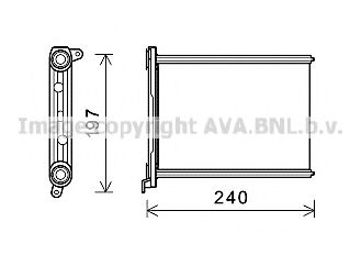 Радиатор отопителя AVA QUALITY COOLING RT6569