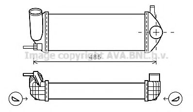 Интеркулер AVA QUALITY COOLING RTA4484