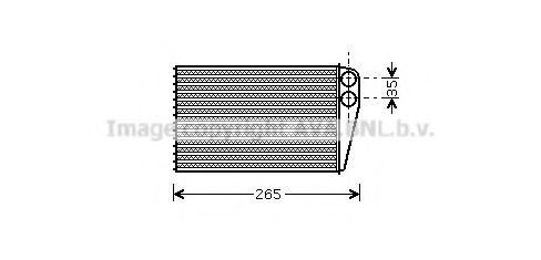 Радиатор отопителя AVA QUALITY COOLING RTA6354