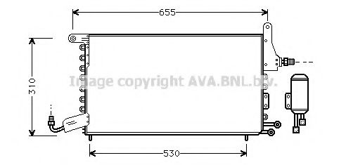 Радиатор кондиционера AVA QUALITY COOLING ST5026
